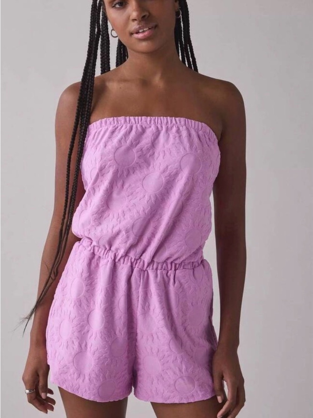 Roxy Special Feeling Terry Romper in Lilac Size M